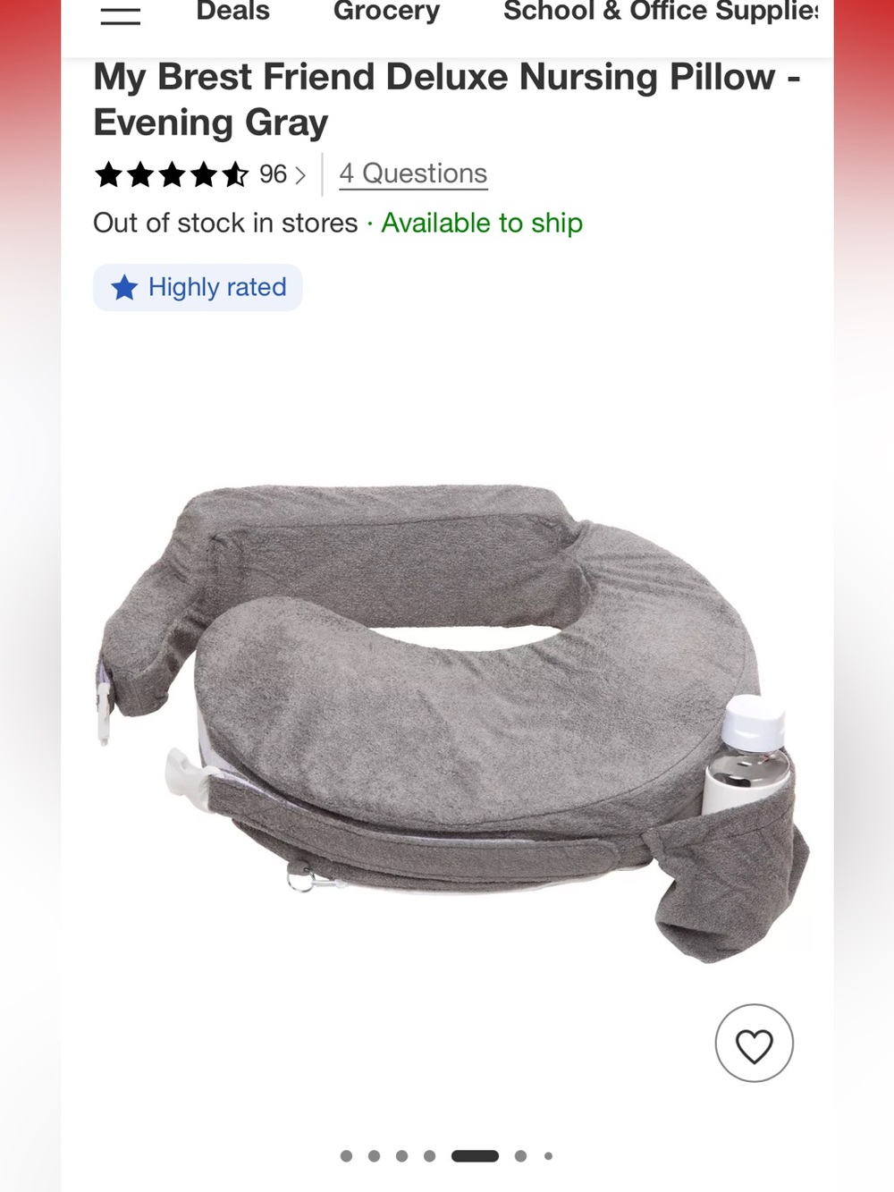 My Brest Friend Super Deluxe Nursing Pillow